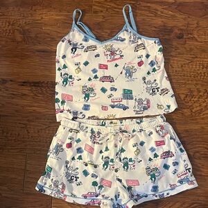 Roller Rabbit Party in the USA Mischa Cami & Shorts Pajama Set